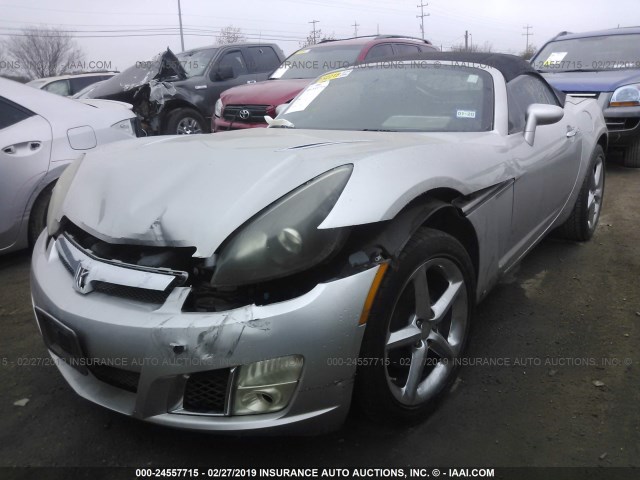 1G8MT35X99Y104365 - 2009 SATURN SKY REDLINE GRAY photo 2