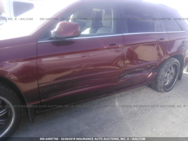 2A8GF78X77R176544 - 2007 CHRYSLER PACIFICA LIMITED RED photo 6