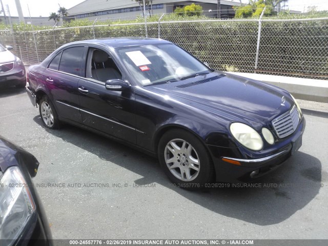 WDBUF65J65A707186 - 2005 MERCEDES-BENZ E 320 BLUE photo 1