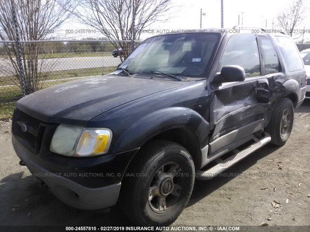 1FMYU60E11UC79308 - 2001 FORD EXPLORER SPORT BLUE photo 2