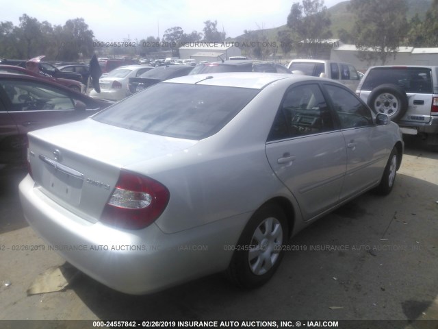 4T1BE32K13U726548 - 2003 TOYOTA CAMRY LE/XLE/SE GRAY photo 4