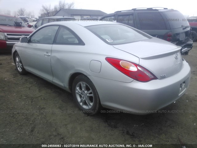 4T1CE38P75U992523 - 2005 TOYOTA CAMRY SOLARA SE/SLE SILVER photo 3