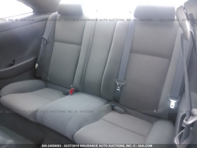 4T1CE38P75U992523 - 2005 TOYOTA CAMRY SOLARA SE/SLE SILVER photo 8