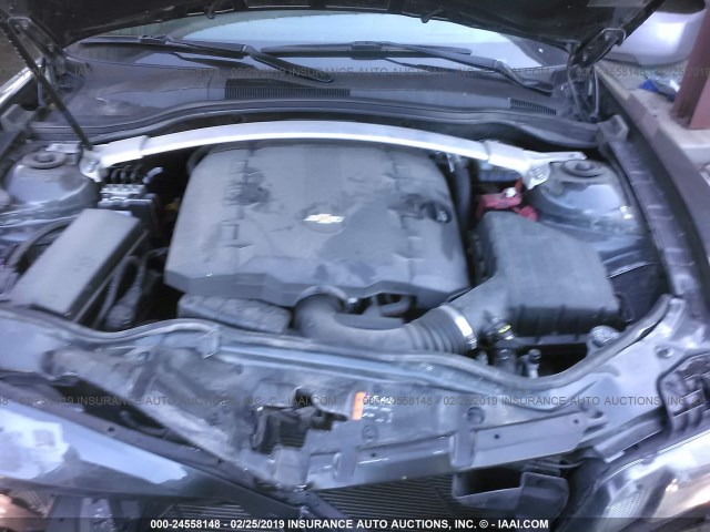 2G1FC3DD8B9188509 - 2011 CHEVROLET CAMARO LT GRAY photo 10