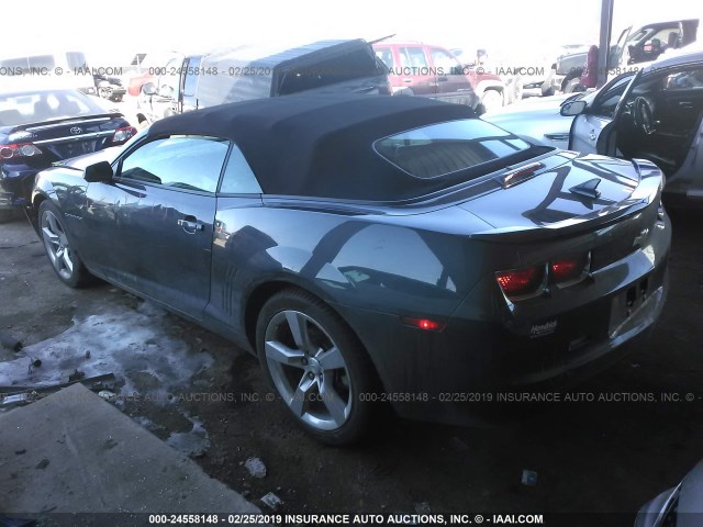 2G1FC3DD8B9188509 - 2011 CHEVROLET CAMARO LT GRAY photo 3