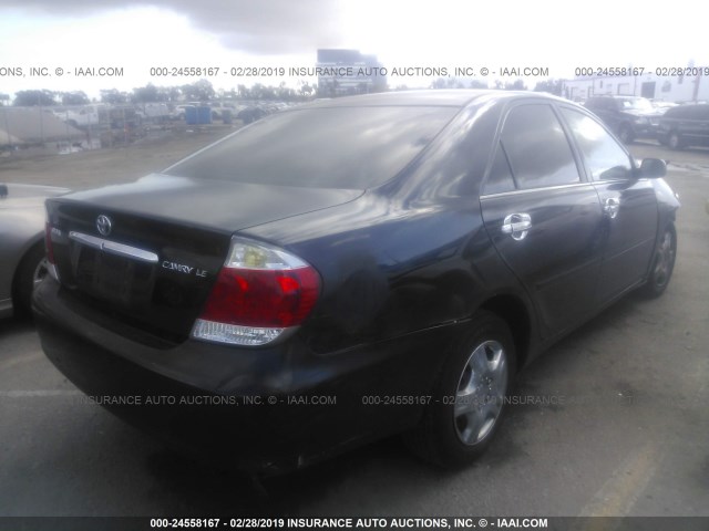 4T1BE32K96U748365 - 2006 TOYOTA CAMRY LE/XLE/SE BLACK photo 4