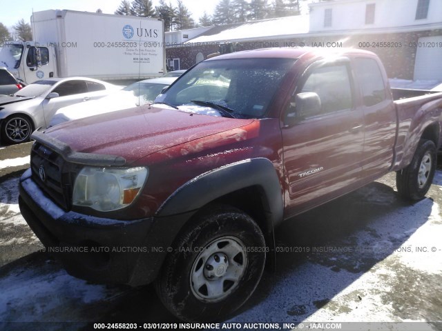 5TEUU42N46Z268970 - 2006 TOYOTA TACOMA ACCESS CAB წითელი ფოტო 2