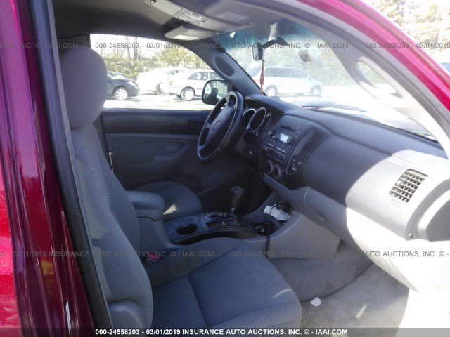 5TEUU42N46Z268970 - 2006 TOYOTA TACOMA ACCESS CAB წითელი ფოტო 5