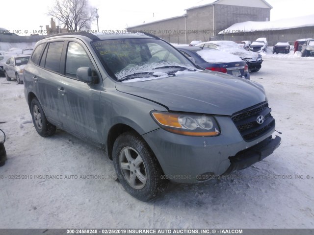 5NMSG13D48H196593 - 2008 HYUNDAI SANTA FE GLS GRAY photo 1