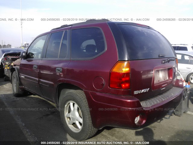 1GKDS13S642359298 - 2004 GMC ENVOY BURGUNDY photo 3