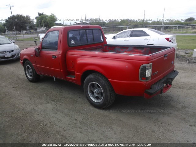 1FTCR10XXRPA19343 - 1994 FORD RANGER RED photo 3