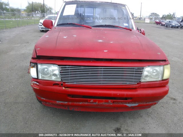 1FTCR10XXRPA19343 - 1994 FORD RANGER RED photo 6