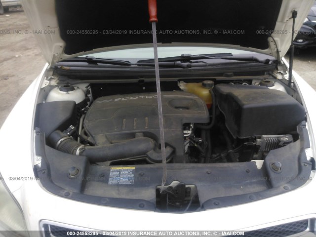 1G1ZH57B58F181103 - 2008 CHEVROLET MALIBU 1LT თეთრი ფოტო 10