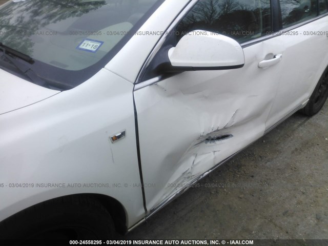 1G1ZH57B58F181103 - 2008 CHEVROLET MALIBU 1LT თეთრი ფოტო 6