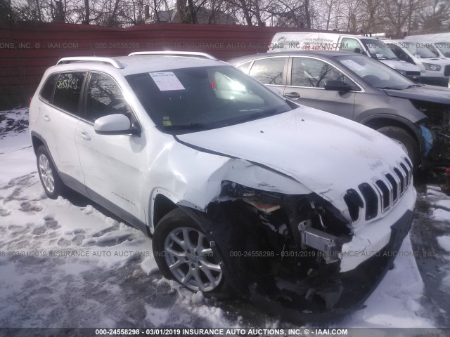 1C4PJLCB6FW741902 - 2015 JEEP CHEROKEE LATITUDE WHITE photo 1