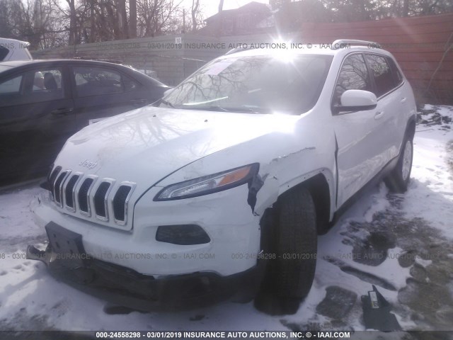 1C4PJLCB6FW741902 - 2015 JEEP CHEROKEE LATITUDE WHITE photo 2