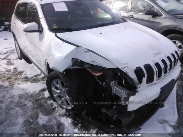 1C4PJLCB6FW741902 - 2015 JEEP CHEROKEE LATITUDE WHITE photo 6