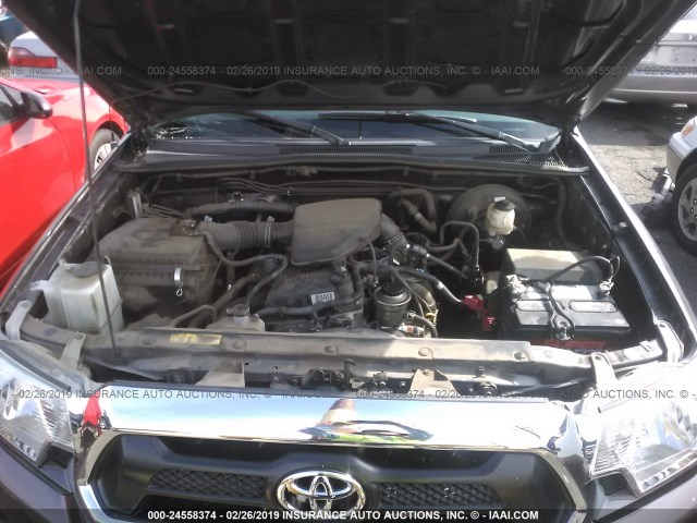 5TFJX4GN2FX047295 - 2015 TOYOTA TACOMA DOUBLE CAB PRERUNNER GRAY photo 10
