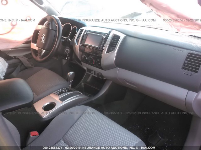 5TFJX4GN2FX047295 - 2015 TOYOTA TACOMA DOUBLE CAB PRERUNNER GRAY photo 5