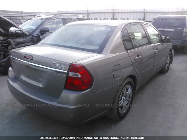 1G1ZS58N98F131430 - 2008 CHEVROLET MALIBU LS BROWN photo 4