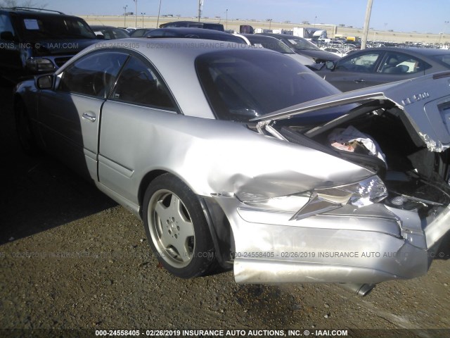 WDBPJ75J91A012499 - 2001 MERCEDES-BENZ CL 500 GRAY photo 3