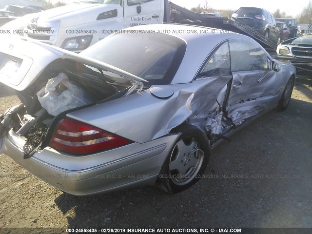 WDBPJ75J91A012499 - 2001 MERCEDES-BENZ CL 500 GRAY photo 4