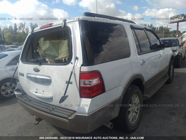 1FMJU1H53DEF70108 - 2013 FORD EXPEDITION XLT/KING RANCH WHITE photo 4