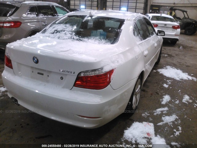 WBANV13529C150933 - 2009 BMW 528 XI WHITE photo 4