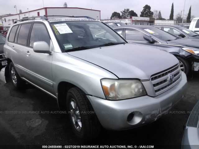 JTEDP21A940010673 - 2004 TOYOTA HIGHLANDER LIMITED SILVER photo 1