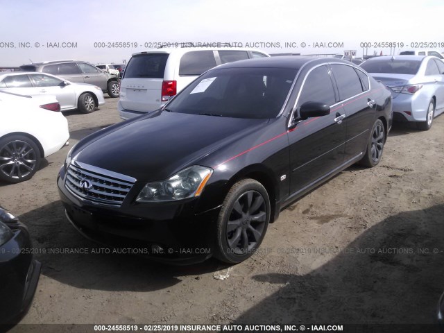 JNKBY01E37M402432 - 2007 INFINITI M45 SPORT BLACK photo 2