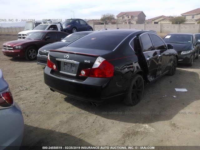 JNKBY01E37M402432 - 2007 INFINITI M45 SPORT BLACK photo 4