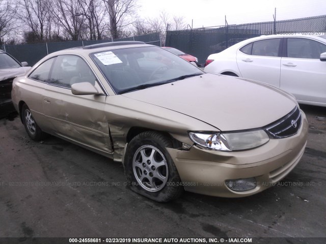 2T1CG22P91C451210 - 2001 TOYOTA CAMRY SOLARA SE GOLD photo 1