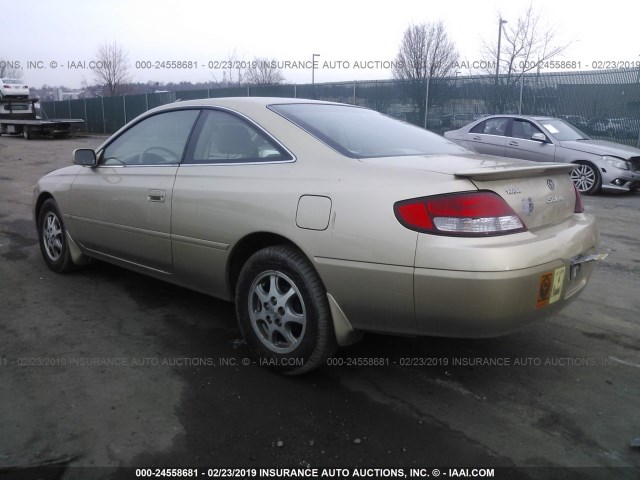 2T1CG22P91C451210 - 2001 TOYOTA CAMRY SOLARA SE GOLD photo 3