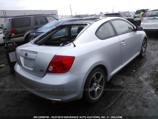 JTKDE177760093452 - 2006 TOYOTA SCION TC SILVER photo 4