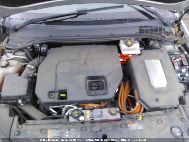 1G1RD6E41BU103054 - 2011 CHEVROLET VOLT SILVER photo 10