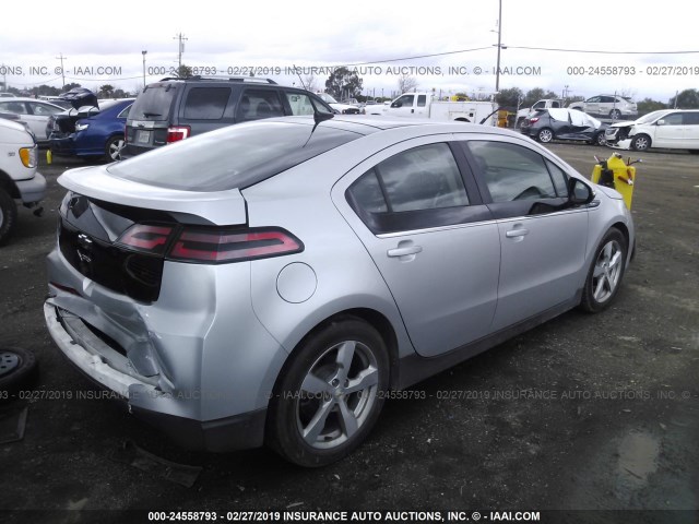 1G1RD6E41BU103054 - 2011 CHEVROLET VOLT SILVER photo 4