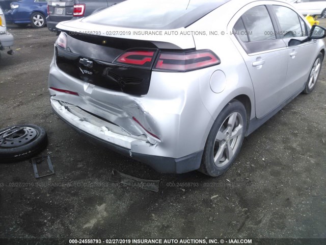 1G1RD6E41BU103054 - 2011 CHEVROLET VOLT SILVER photo 6