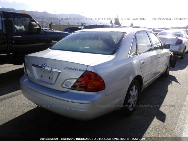 4T1BF28B81U172226 - 2001 TOYOTA AVALON XL/XLS SILVER photo 4