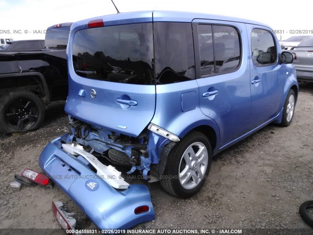 JN8AZ2KR7DT303335 - 2013 NISSAN CUBE S/SL BLUE photo 4