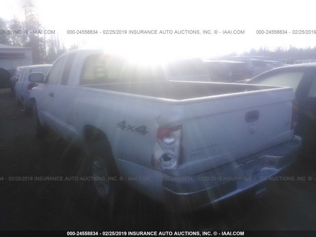 1D7HW42N26S609708 - 2006 DODGE DAKOTA SLT GRAY photo 3