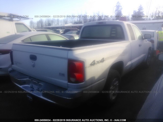 1D7HW42N26S609708 - 2006 DODGE DAKOTA SLT GRAY photo 4