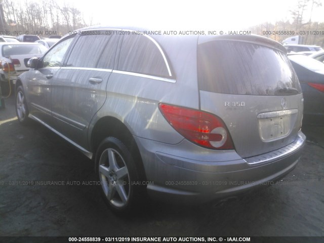 4JGCB6FE2AA110987 - 2010 MERCEDES-BENZ R 350 4MATIC GRAY photo 3