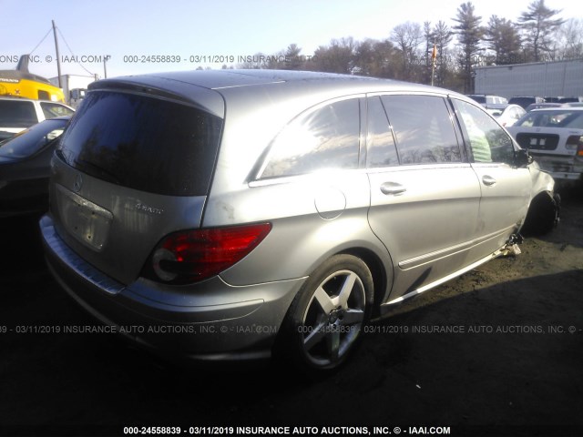 4JGCB6FE2AA110987 - 2010 MERCEDES-BENZ R 350 4MATIC GRAY photo 4