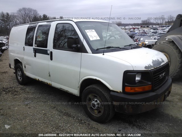 1GTGG25C781114236 - 2008 GMC SAVANA G2500 WHITE photo 1