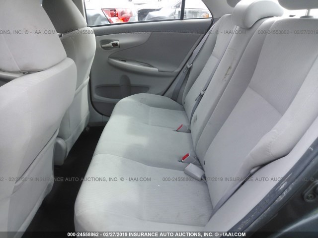 1NXBU4EE6AZ253595 - 2010 TOYOTA COROLLA S/LE/XLE GRAY photo 8