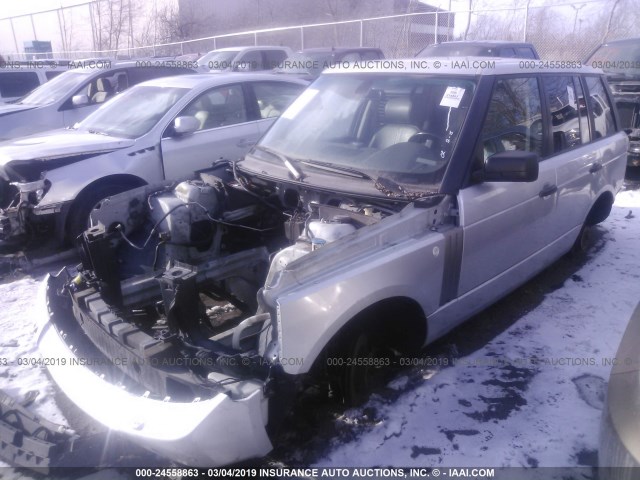 SALME15466A199667 - 2006 LAND ROVER RANGE ROVER HSE SILVER photo 2