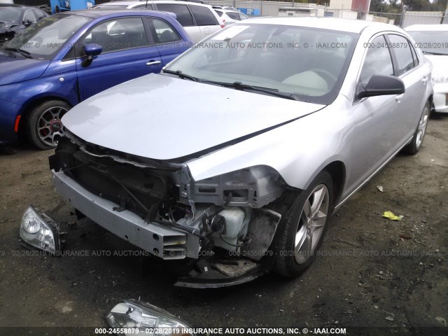 1G1ZA5E08CF355518 - 2012 CHEVROLET MALIBU LS SILVER photo 2