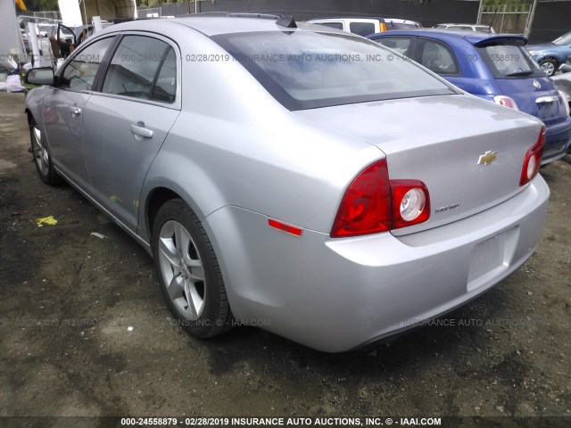1G1ZA5E08CF355518 - 2012 CHEVROLET MALIBU LS SILVER photo 3