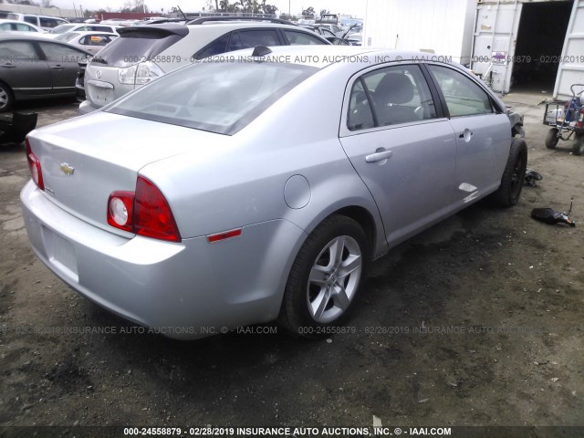 1G1ZA5E08CF355518 - 2012 CHEVROLET MALIBU LS SILVER photo 4