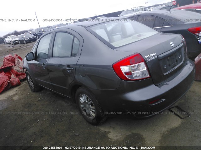 JS2YC5A34C6302463 - 2012 SUZUKI SX4 LE GRAY photo 3